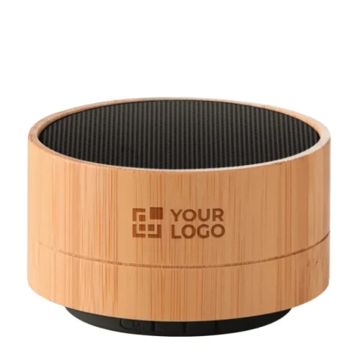 Gift Campaign Speaker bluetooth 4.2 personalizzati con logo aziendale in ABS e Bambù> Casse Personalizzate