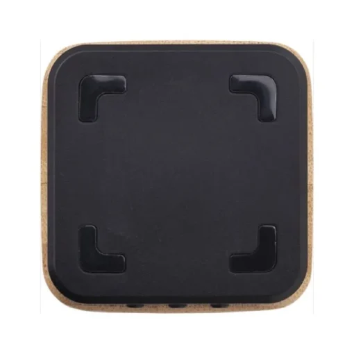 Gift Campaign Speaker con caricabatterie wireless in bambù e ABS Charger Square> Casse Personalizzate