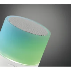 Gift Campaign Speaker gadget bluetooth in ABS con finitura gommata e luce LED Disco></noscript> Casse Personalizzate