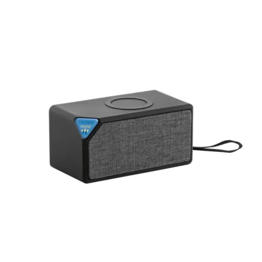 Gift Campaign Speaker portatile in ABS e tessuto con caricatore da 5Wcon logo Fancy> Casse Personalizzate