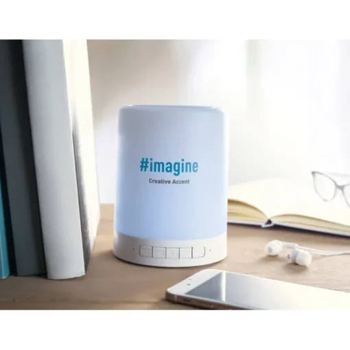 Gift Campaign Speaker promozionale da 3 W con luce touch a 6 colori (1,6W) Party> Casse Personalizzate