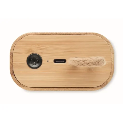 Gift Campaign Speaker wireless 5.0 in bambù ed indicazione luminosa a LED EcoMusic> Casse Personalizzate