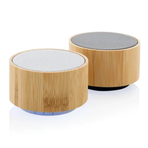 Gift Campaign Speaker wireless 3W in bambù FSC e ABS riciclato certificato EcoBamboo> Casse Personalizzate