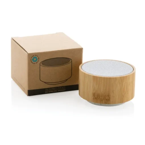 Gift Campaign Speaker wireless 3W in bambù FSC e ABS riciclato certificato EcoBamboo> Casse Personalizzate