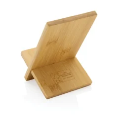 Gift Campaign Supporto cellulare promozionale in bambù con foro per cavi Nature FSC></noscript> Gadget Ecologici