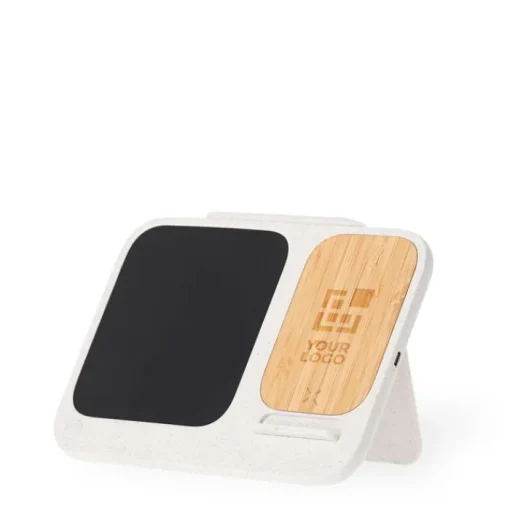 Gift Campaign Supporto per cellulare con caricatore wireless 15W e lavagna digitale> Caricabatterie