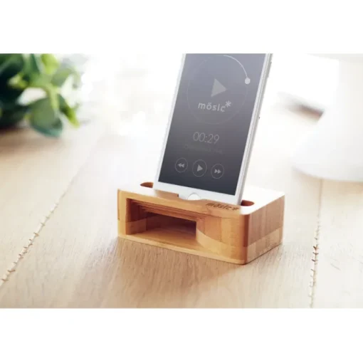 Gift Campaign Supporto per cellulari personalizzabile con amplificatore Acoustic> Casse Personalizzate