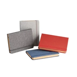 Gift Campaign Taccuini aziendali A5 copertina RPET con tasca pagine a righe Texture><noscript><img width=