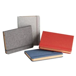 Gift Campaign Taccuini aziendali A5 copertina RPET con tasca pagine a righe Texture><noscript><img width=