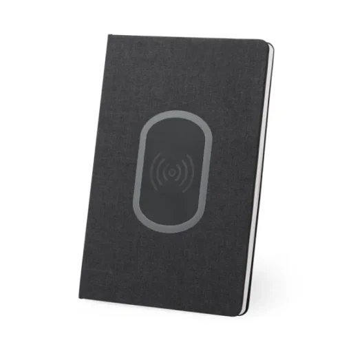 Gift Campaign Taccuini con logo A5 caricatore wireless pagine righe Battery Charger> Quaderni A5