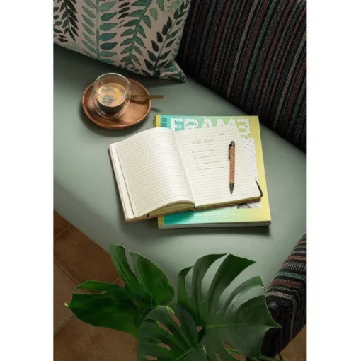 Gift Campaign Taccuini ecologici A5 copertina bambù con elastico pagine a righe Cork> Taccuini Ecologici