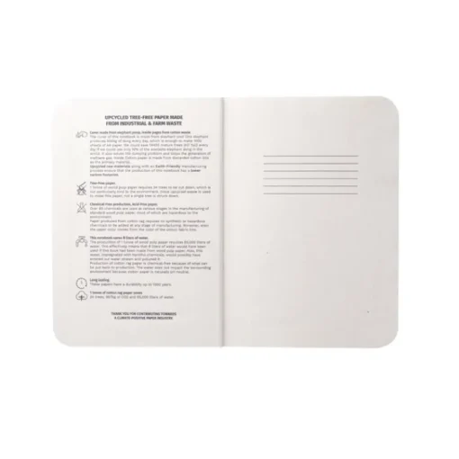 Gift Campaign Taccuini ecologici con logo A5 pagine a righe Semirigid Elefant> Taccuini Ecologici|Quaderni A5