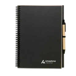 Gift Campaign Taccuini ecologici personalizzati pagine bianche e penna blu EcoBasic Large></noscript> Gadget Ecologici|Taccuini Con Penna