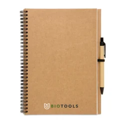 Gift Campaign Taccuini ecologici personalizzati pagine bianche e penna blu EcoBasic Large></noscript> Gadget Ecologici|Taccuini Con Penna