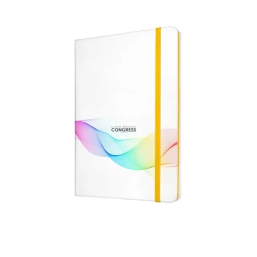 Gift Campaign Taccuini personalizzati A5 con elastico pagine bianche White Colors> Quaderni A5
