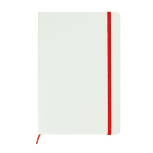 Gift Campaign Taccuini personalizzati A5 con elastico pagine bianche White Colors> Quaderni A5