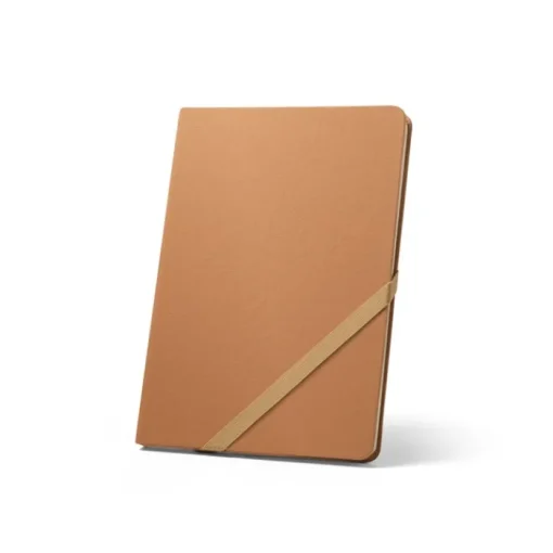 Gift Campaign Taccuino A5 a righe con copertina rigida in carta kraft lavabile FSC™> Taccuini Ecologici|Quaderni A5