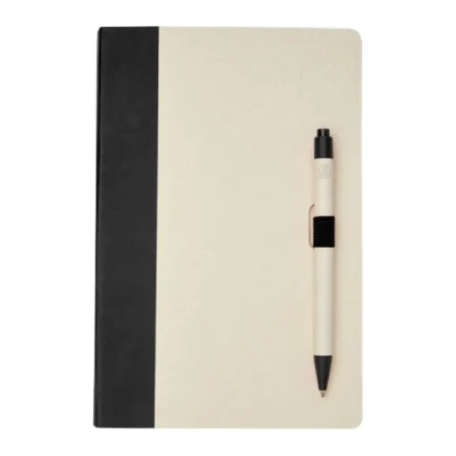 Gift Campaign Taccuino A5 a righe con penna a inchiostro nero in cartone riciclato> Taccuini Con Penna|Taccuini Ecologici