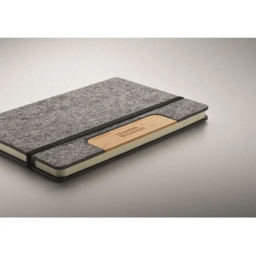 Gift Campaign Taccuino A5 a righe copertina in feltro penna e supporto per cellulare> Taccuini Con Penna|Quaderni A5
