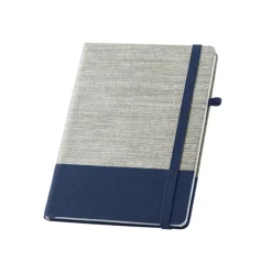 Gift Campaign Taccuino A5 bicolore in tela di cotone e paglia e fogli a righe Office><noscript><img width=