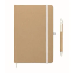 Gift Campaign Taccuino A5 in cartone riciclato con pagine a righe e penna blu></noscript> Taccuini Con Penna|Quaderni A5