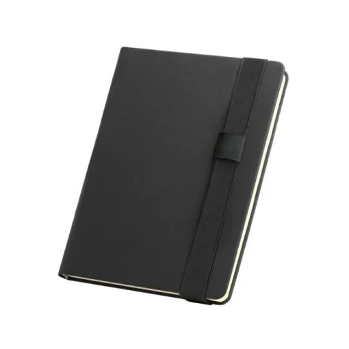 Gift Campaign Taccuino A5 in similpelle con elastico portapenna fogli neutri Pengo> Quaderni A5