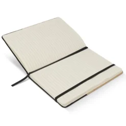 Gift Campaign Taccuino con copertina in iuta e rPET, fondo colorato e fogli a righe></noscript> Quaderni A5