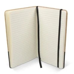 Gift Campaign Taccuino con copertina in iuta e rPET, fondo colorato e fogli a righe></noscript> Quaderni A5