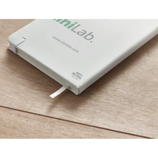 Gift Campaign Taccuino con logo A5 elastico pagine a righe Antibatterico Essential> Gadget Per Medici E Infermieri|Quaderni A5