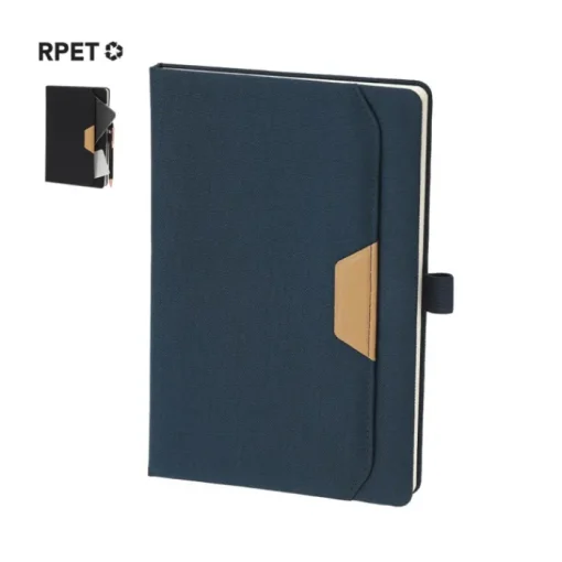 Gift Campaign Taccuino con tasca esterna e dettaglio marrone in PU A5 fogli a righe> Quaderni A5