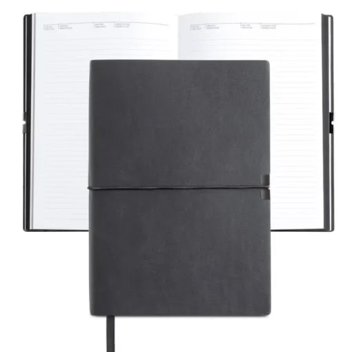 Gift Campaign Taccuino in similpelle con elastico orizzontale A5 fogli a righe> Quaderni A5