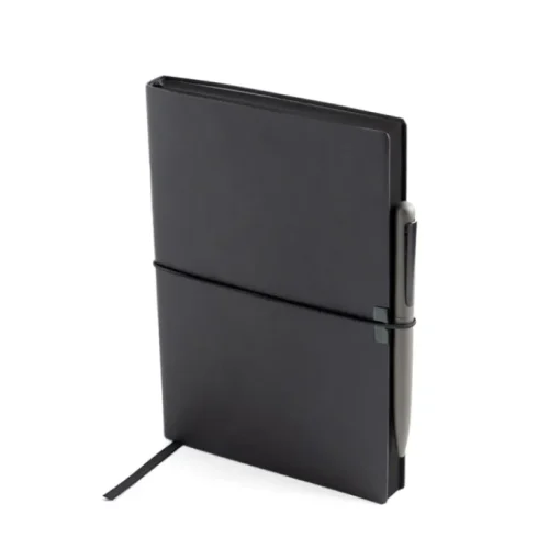 Gift Campaign Taccuino in similpelle con elastico orizzontale A5 fogli a righe> Quaderni A5