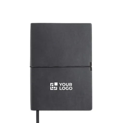 Gift Campaign Taccuino in similpelle con elastico orizzontale A5 fogli a righe> Quaderni A5
