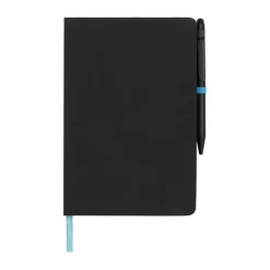 Gift Campaign Taccuino nero A5 con penna elastico colorato pagine a righe BlackBook> Taccuini Con Penna|Quaderni A5