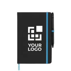 Gift Campaign Taccuino nero A5 con penna elastico colorato pagine a righe BlackBook></noscript> Taccuini Con Penna|Quaderni A5