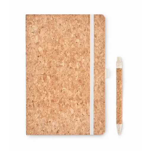 Gift Campaign Taccuino personalizzato A5 con elastico e penna in bambù Earth> Taccuini Con Penna|Taccuini Ecologici