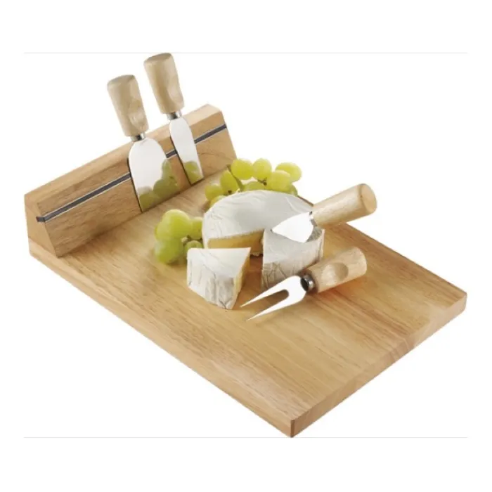 Gift Campaign Tagliere da formaggio in legno con banda magnetica e 4 accessori> Altri Utensili Da Cucina