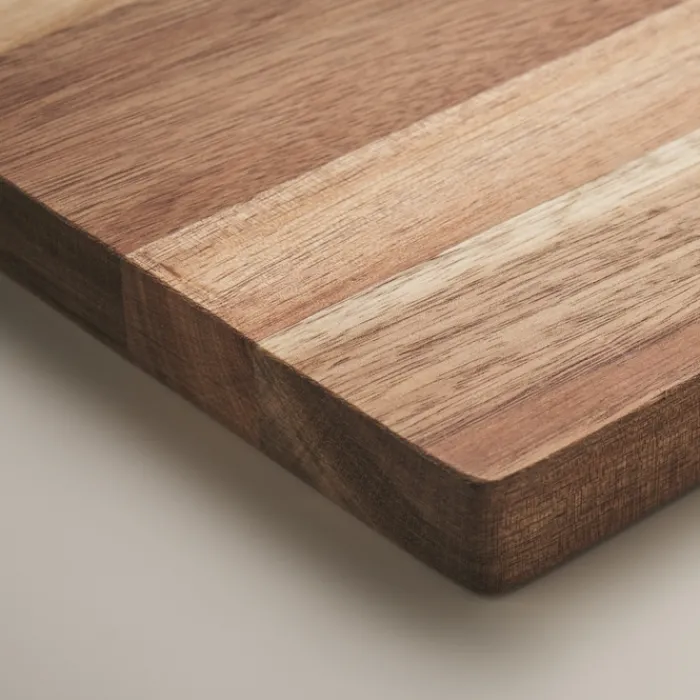 Gift Campaign Tagliere in personalizzato in acacia con affilalame su un angolo> Taglieri