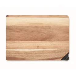 Gift Campaign Tagliere in personalizzato in acacia con affilalame su un angolo><noscript><img width=