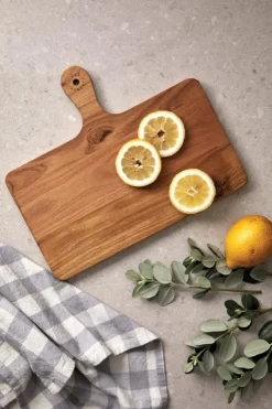 Gift Campaign Tagliere orizzontale pubblicitario in pregiato e manico TeakWood><noscript><img width=