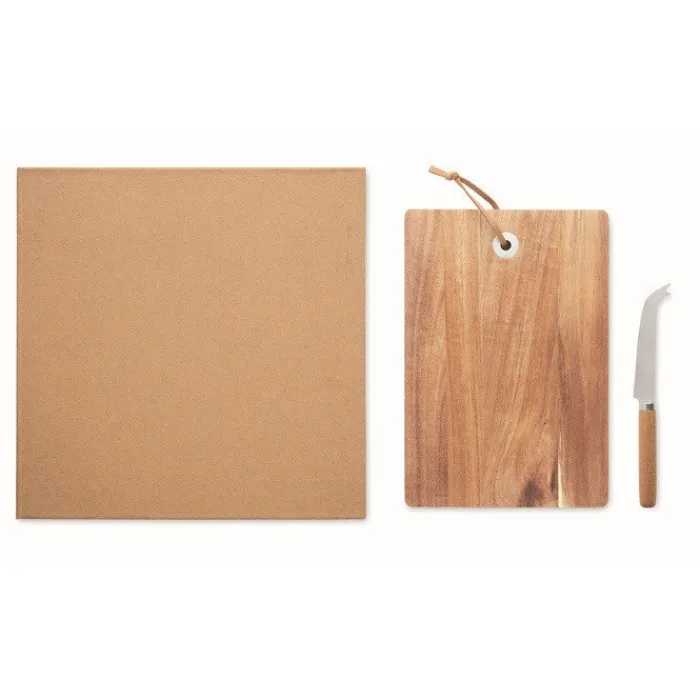 Gift Campaign Tagliere per formaggi in di acacia con coltello> Taglieri