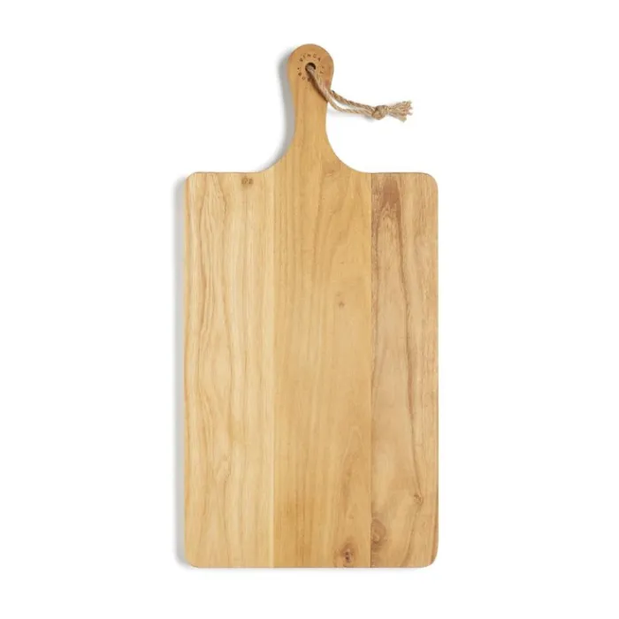 Gift Campaign Tagliere rettangolare con logo in pregiato e manico TeakWood> Taglieri