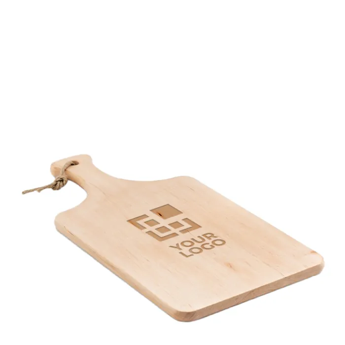 Gift Campaign Taglieri classici con logo in di ontano e con manico Gastro> Taglieri