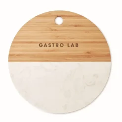 Gift Campaign Taglieri con logo in marmo e bambù dalla forma rotonda Gourmet></noscript> Altri Utensili Da Cucina