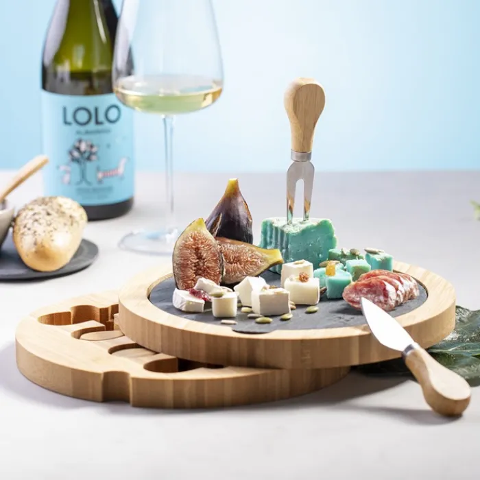 Gift Campaign Taglieri in personalizzati rotondi cassetto per coltelli Gorgonzola> Altri Utensili Da Cucina