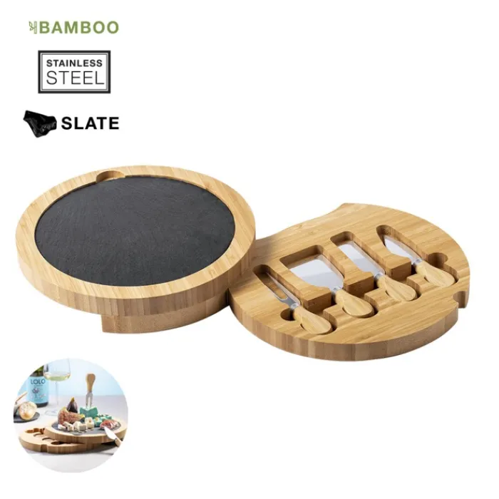 Gift Campaign Taglieri in personalizzati rotondi cassetto per coltelli Gorgonzola> Altri Utensili Da Cucina