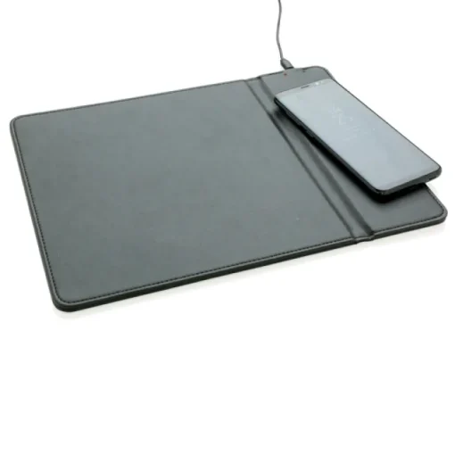 Gift Campaign Tappetino per mouse con logo in PU con base di ricarica Wireless> Tappetini Per Mouse