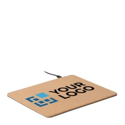 Gift Campaign Tappetino per mouse in sughero con caricatore wireless integrato Cork><noscript><img width=