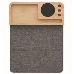 Gift Campaign Tappetino per mouse rPET con organizzatore da scrivania e caricatore><noscript><img width=