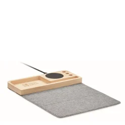 Gift Campaign Tappetino per mouse rPET con organizzatore da scrivania e caricatore><noscript><img width=